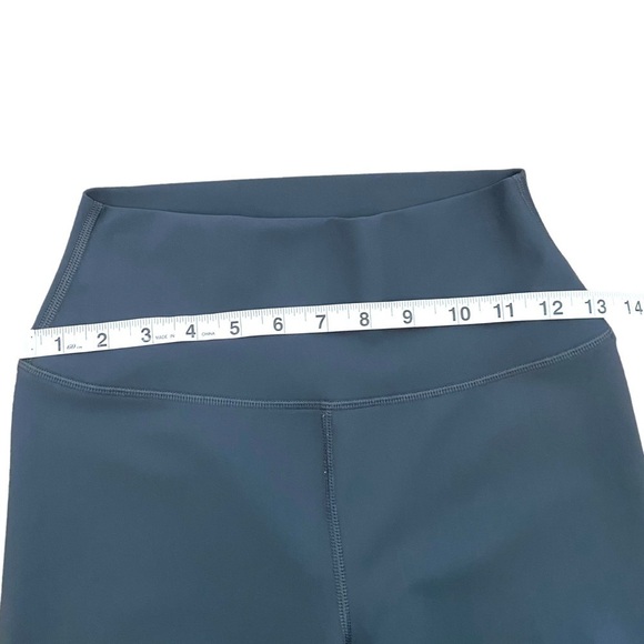 ALO Yoga High Waisted Ripped Warrior Leggings- Anthracite Charcoal Grey - Picture 9 of 11